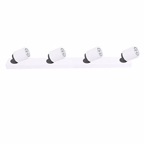 Italux Lucien Modern 4 Light Surface Mounted Spotlights in White with GU10 Shades