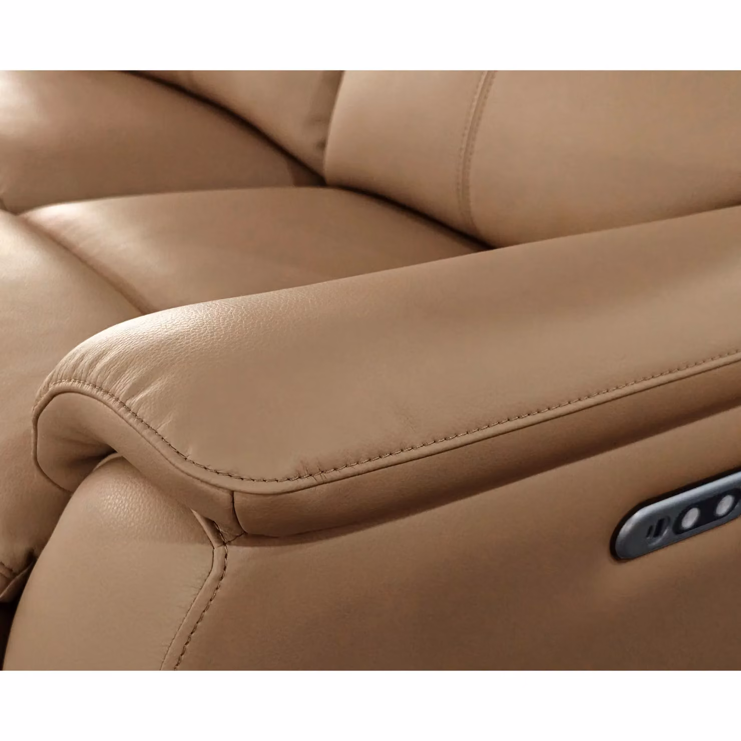 Aspire Kingsmere Tan Real Leather Single Seater Power Recliner Armchair – 3