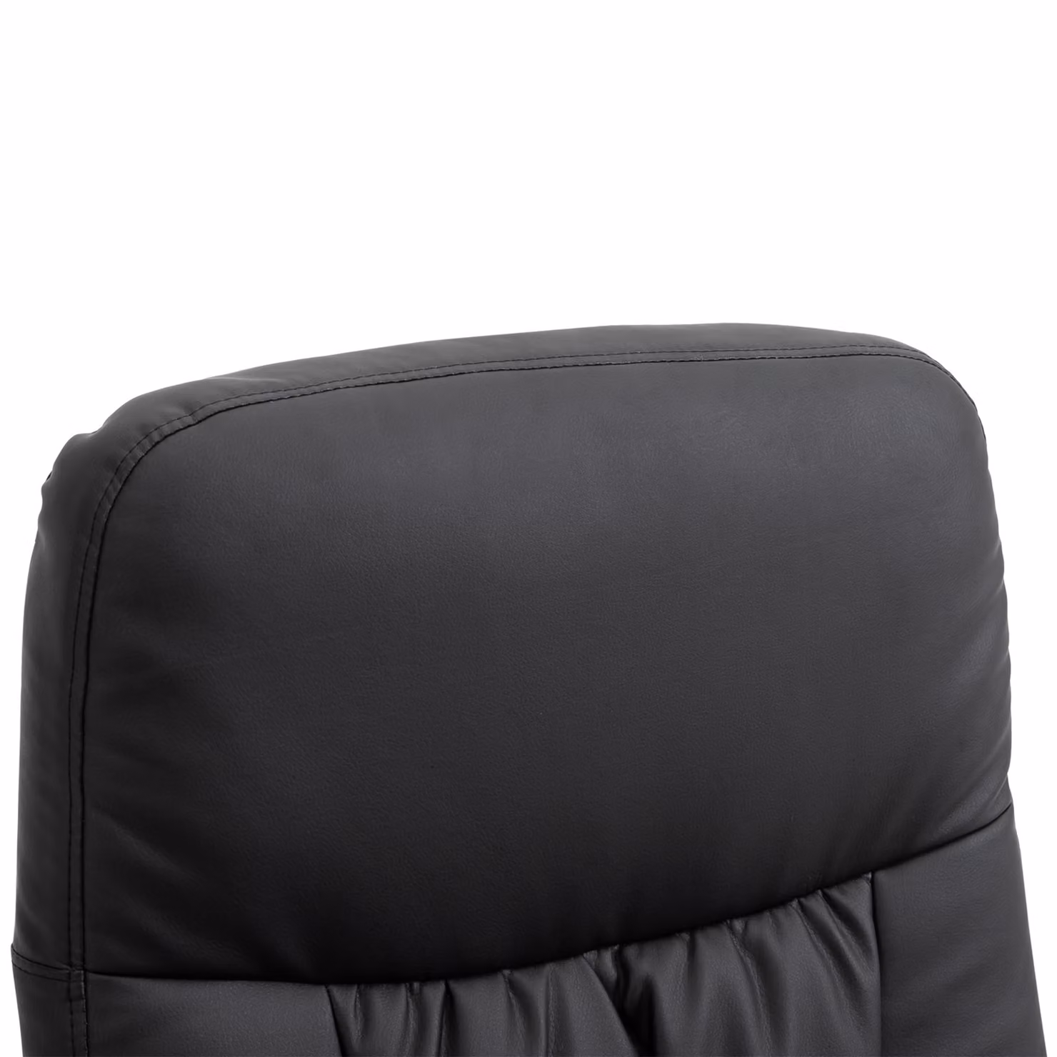 HOMCOM Executive High Back Recliner Chair with Footstool in Black PU Leather – 8