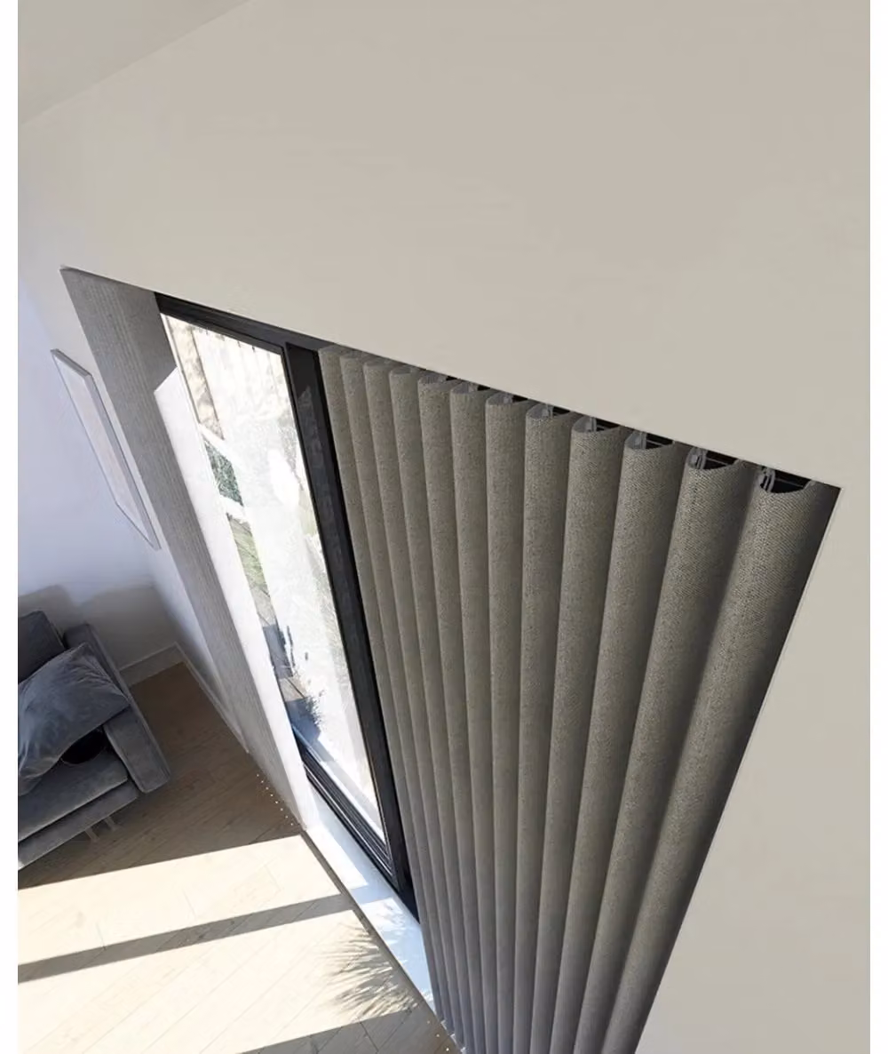 New Edge Blinds Discrete Aluminium Curtain Track in Silver – 2