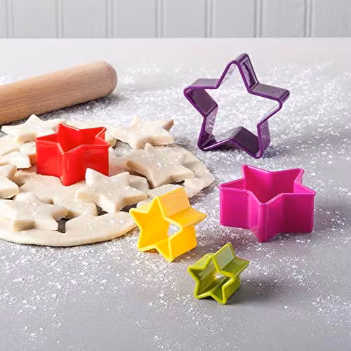 Zeal Multicolour Star and Heart Shape Plastic Cookie Cutters – 2