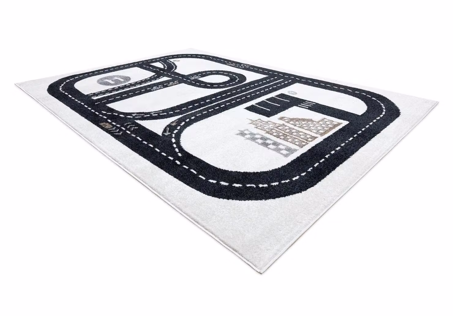 RugsX Fun Rectangular Children's Rug in Yellow and White, W: 80 cm, L: 150 cm – 3