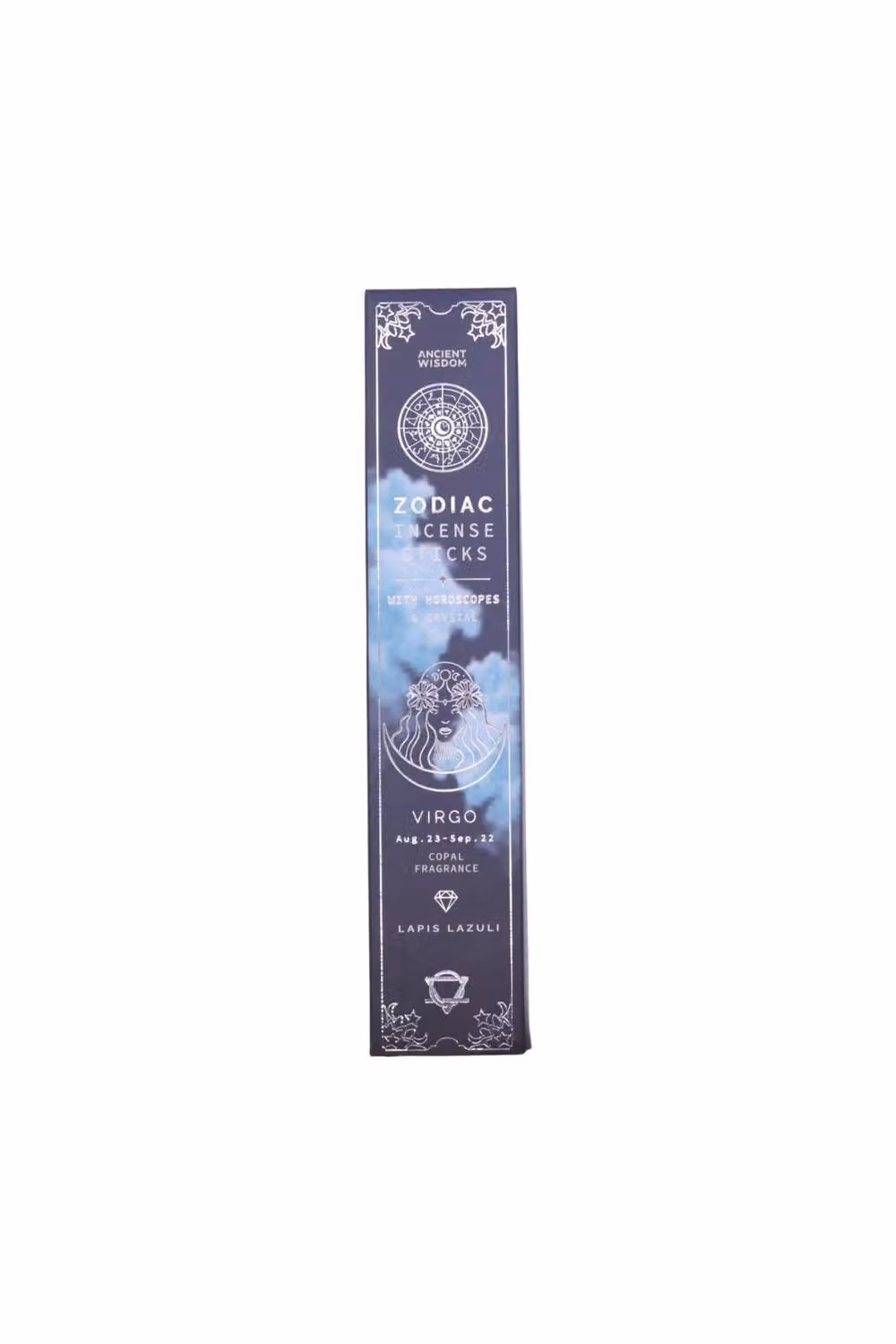 KDMD Virgo Zodiac Incense Set with Copal and Lapis Lazuli in Brown and Blue – 2