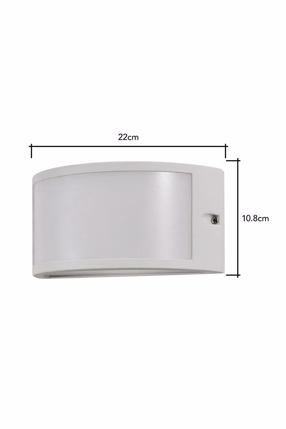 BHS Lighting Chase Modern LED Outdoor Wall Light in White with Glass Finish – 3