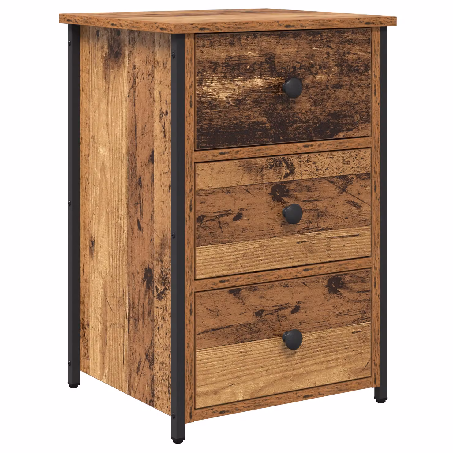 Berkfield Home Old Wood Rustic Medium Table in Brown – 2