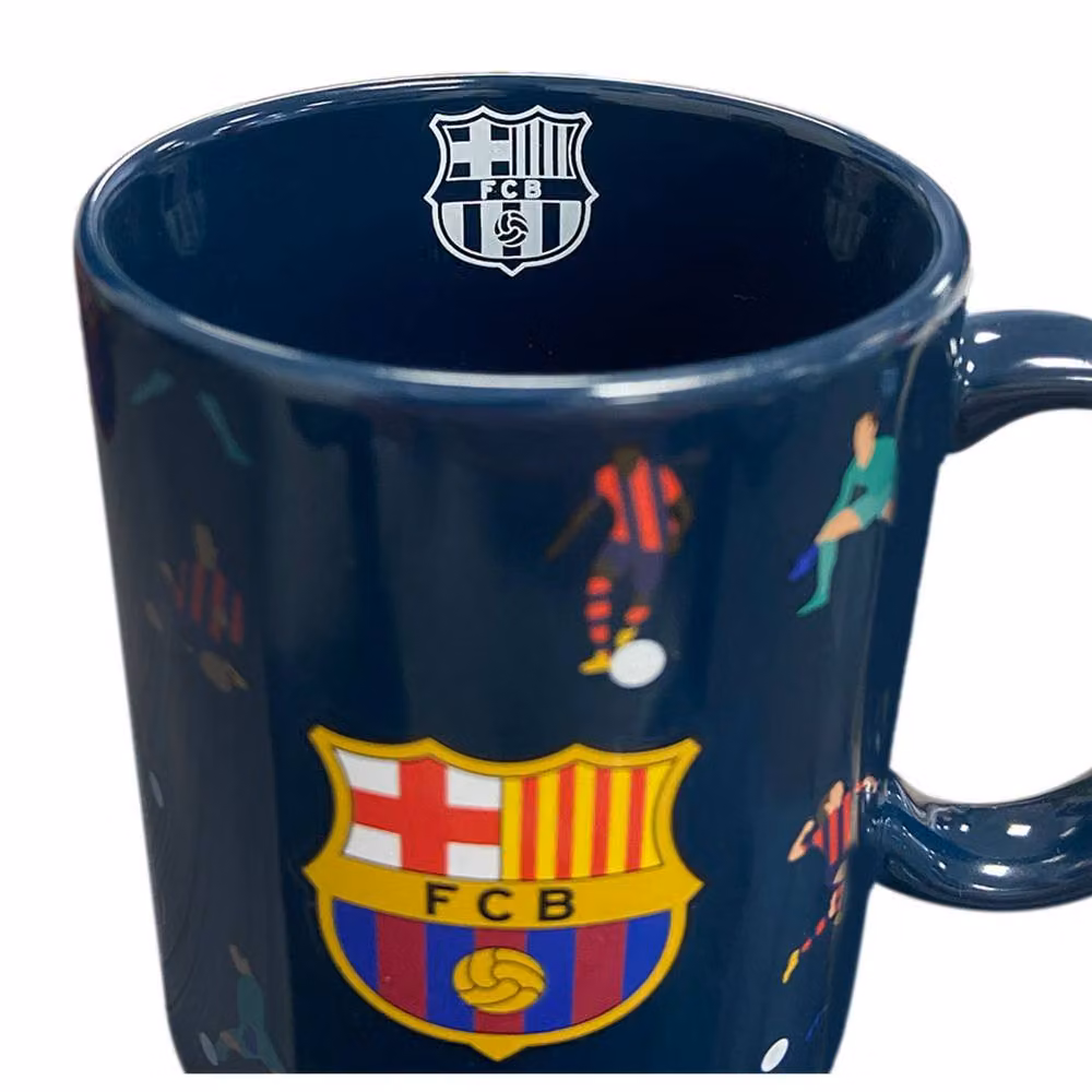 FC Barcelona Ceramic Mug for Adults, 315 ml, Black, Yellow and Blue – 2