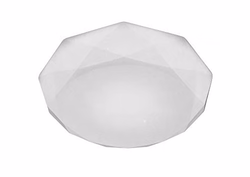 Netlighting Diamante Round LED Ceiling Light, 30W, 3000lm, White Acrylic