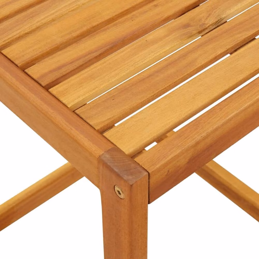 Berkfield Home C Table in Brown Solid Acacia Wood W/D/H: 42 x 40 x 50 cm – 4