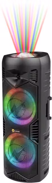 N-GEAR LGP5150 Wireless Bluetooth Speaker Karaoke Set with 1 Microphone, Black
