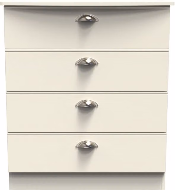 Ready Assembled 2 U Albert 4 Drawer Chest in Beige