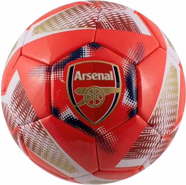 Arsenal FC Spiral Football in Crimson Red PVC