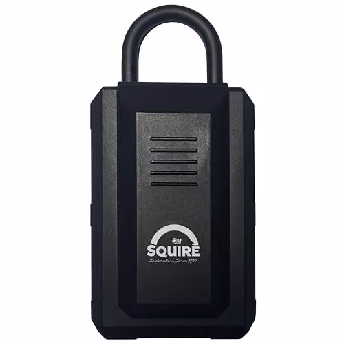 Squire KeyKeep 2 PB Push-Button Combination Key Safe in Black, Wall or Gate Mountable