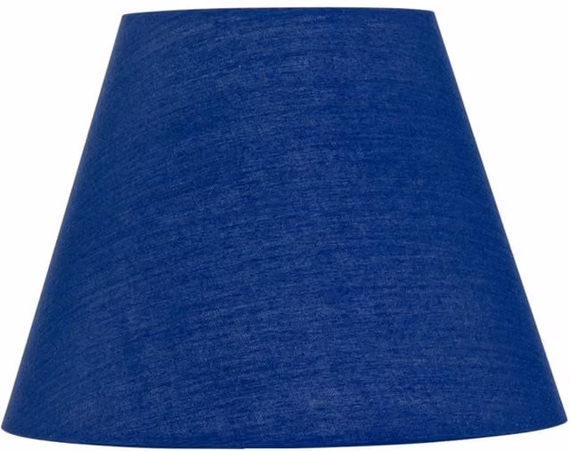 First Choice Lighting Blue Fabric Tapered Cone Lamp Shade, Diameter: 20 cm