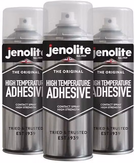 Jenolite All-Purpose Heat Resistant Contact Adhesive Spray, Transparent