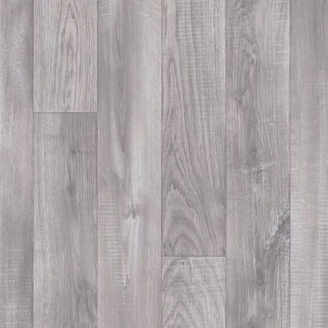 Alba Grey Wood Effect Non Slip Vinyl Flooring Sheet, W: 200 cm, L: 400 cm