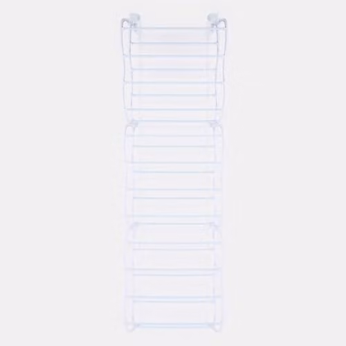 OHS White Metal Over Door Shoe Rack for Hallway or Home Office Storage – 1