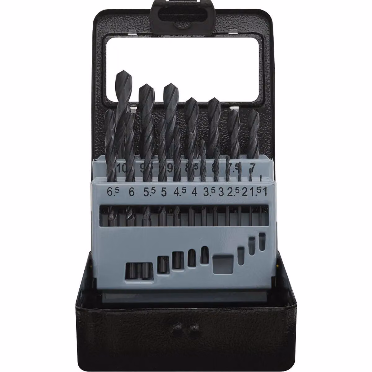 Loops 19 Piece Roll Forged HSS Twist Drill Bit Set in Silver and Multicolour with Storage Case – 3