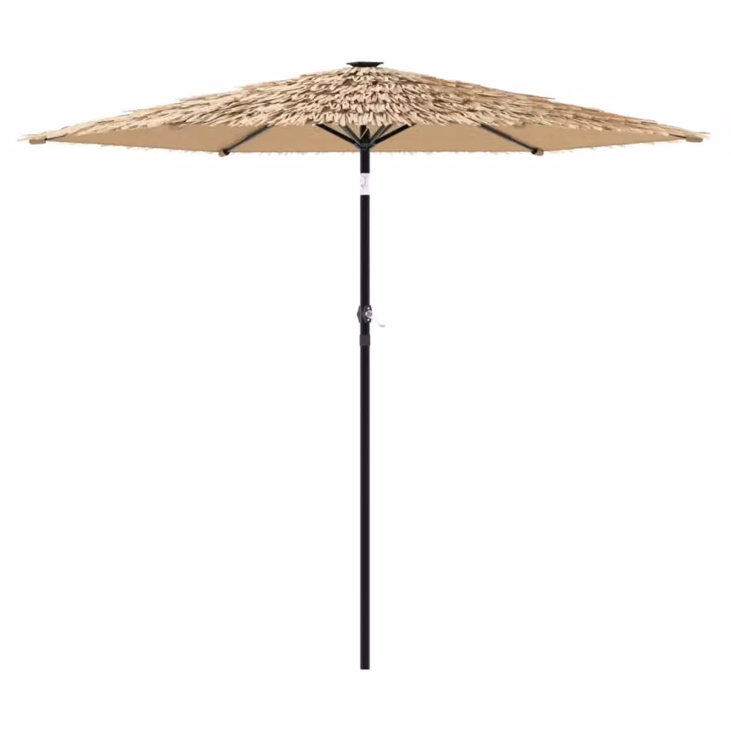 Berkfield Home Brown Garden Parasol with Steel Pole, W/D/H: 268 x 268 x 226 cm – 2