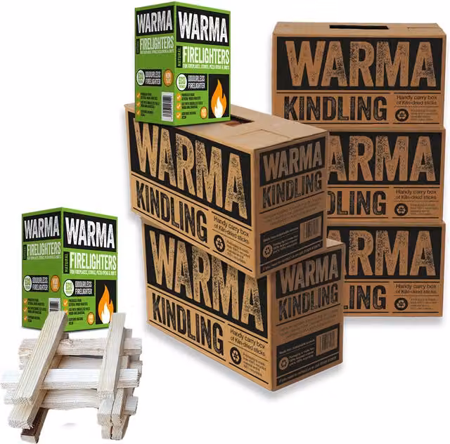 Warma Natural Eco Wood Wool Kindling Wood Firestarters