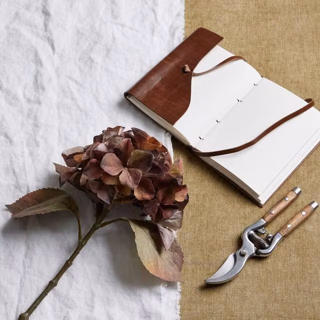Love Lace Hill Interiors Brown Autumn Mixed Hydrangea Artificial Flower Stem – 3