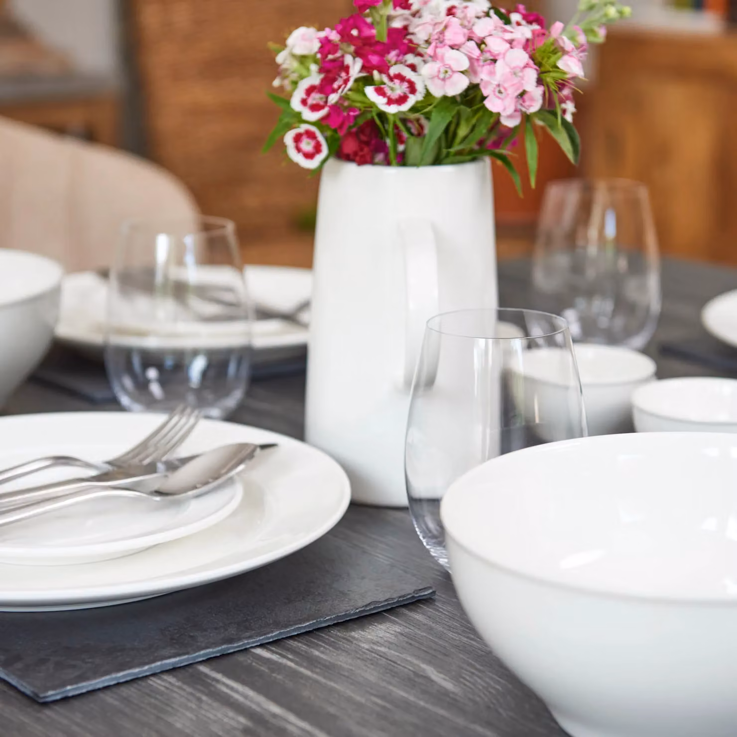 Creative Tops Natural Slate Placemats, Set of 2, Black, W: 29.5 cm, D: 21 cm – 4