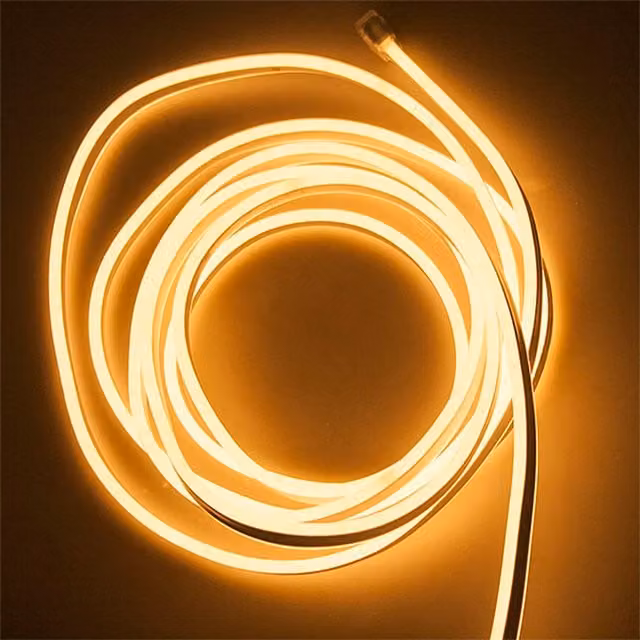 ExtraStar White LED Neon Flex Strip Light with Power Supply, IP65 Waterproof and Cuttable