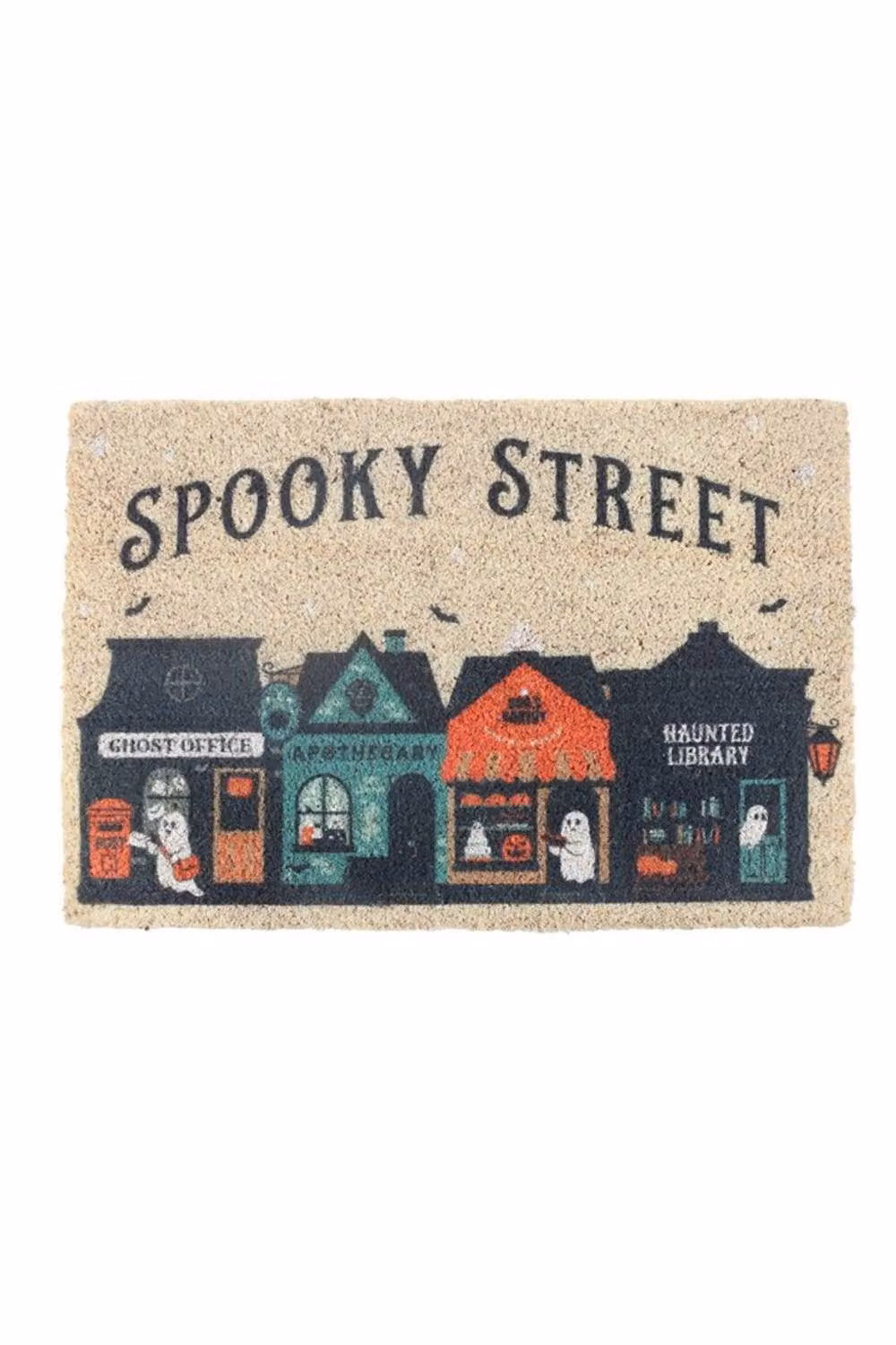 KDMD Spooky Street Halloween Coir Doormat, Multicolour, Medium – 2