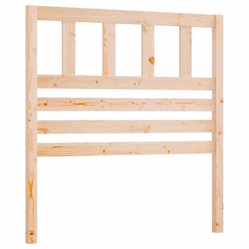 Berkfield Home Rustic Solid Wood Pine Bed Headboard in Brown, W/D/H: 96 x 4 x 100 cm