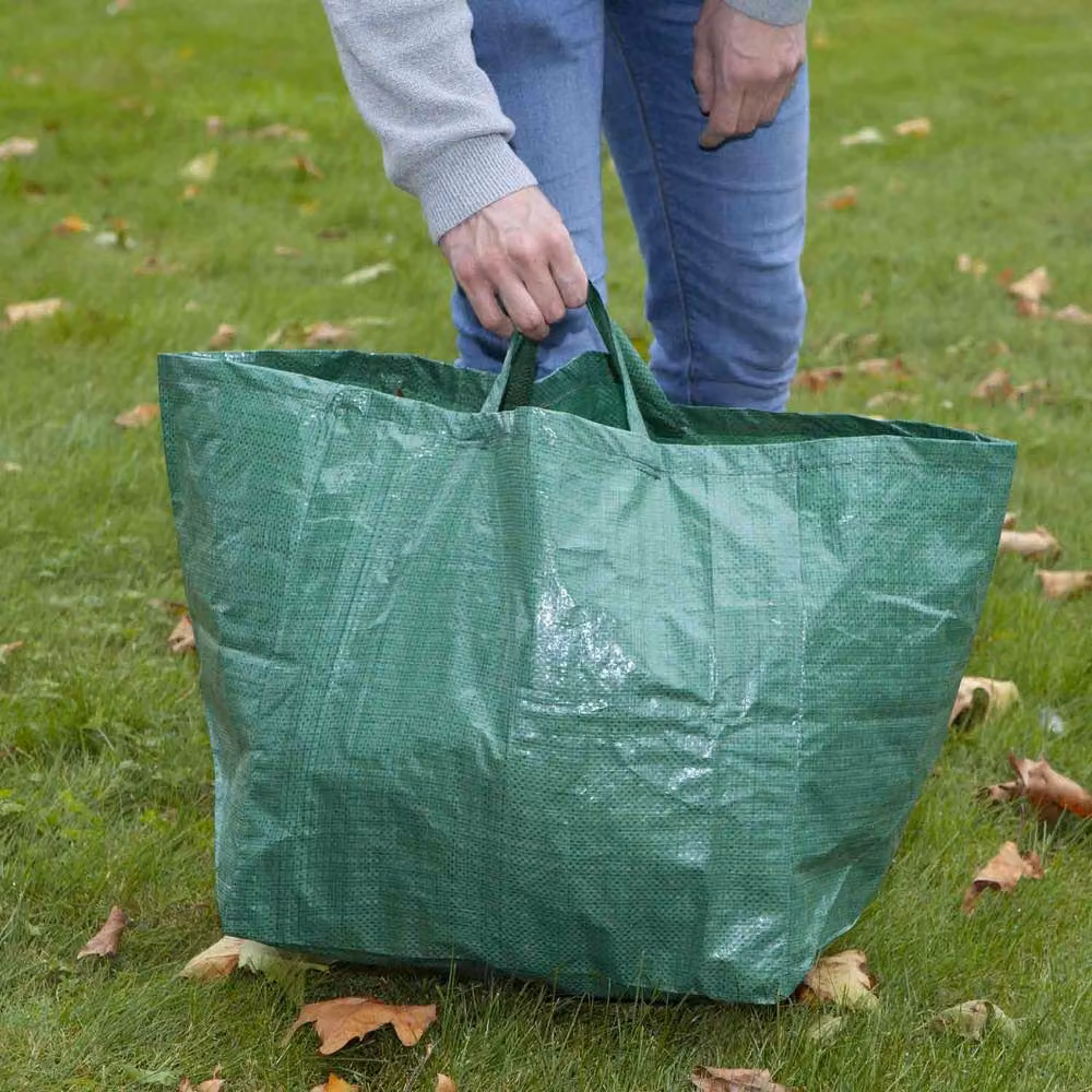 VFM e-Store Jumbo Garden Refuse Sacks with Secure Handles, Green, W: 41 cm, H: 36 cm – 3