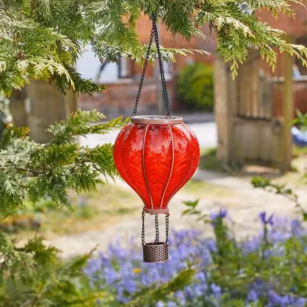 Marco Paul Red Resin Hot Air Balloon Solar Hanging Light, Diameter: 44 cm – 2
