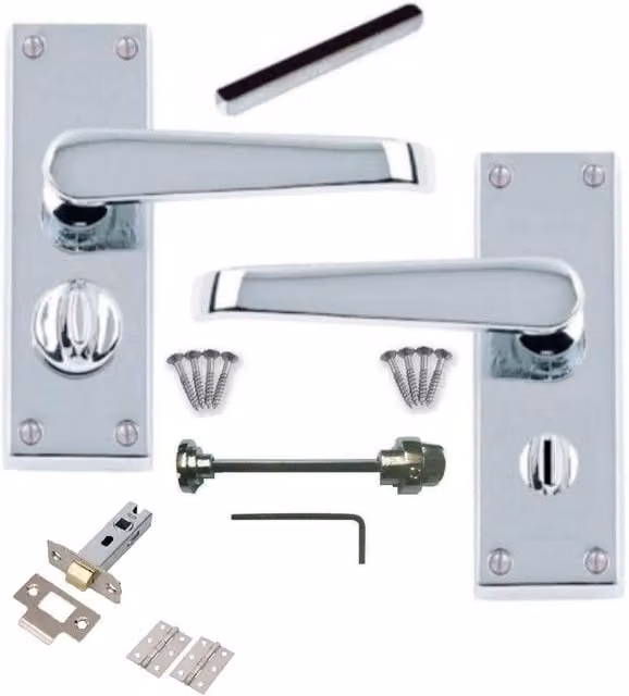 Golden Grace Chrome Door Handle Set
