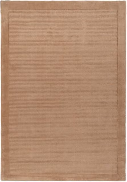 Kukoon Beige Natural Wool Plush Pile Fireside Rug W: 190 cm, D: 280 cm