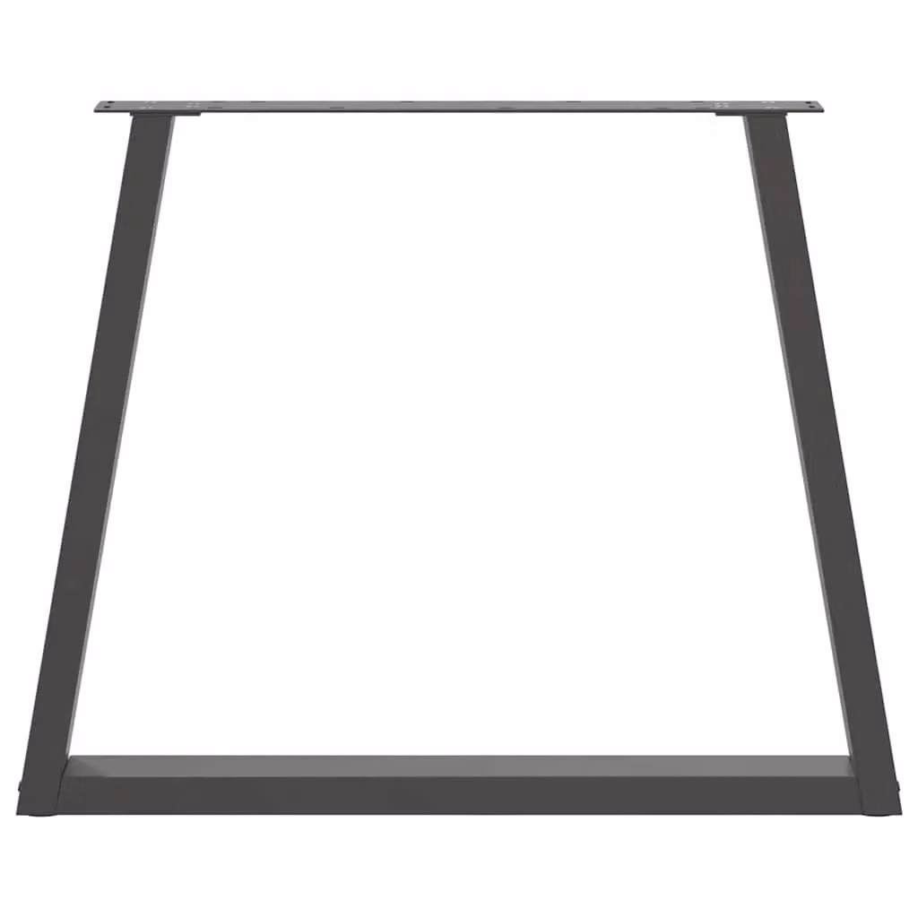 Berkfield Home V-Shape Dining Table Legs, 3 Piece Steel Set in Anthracite Black, H: 72.5 cm x W: 70 cm – 3