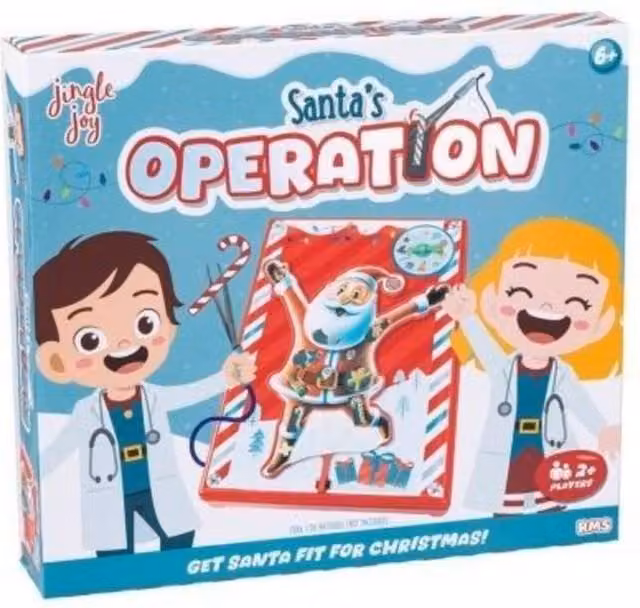 KDMD Santas Operation Christmas Game, Multicolour