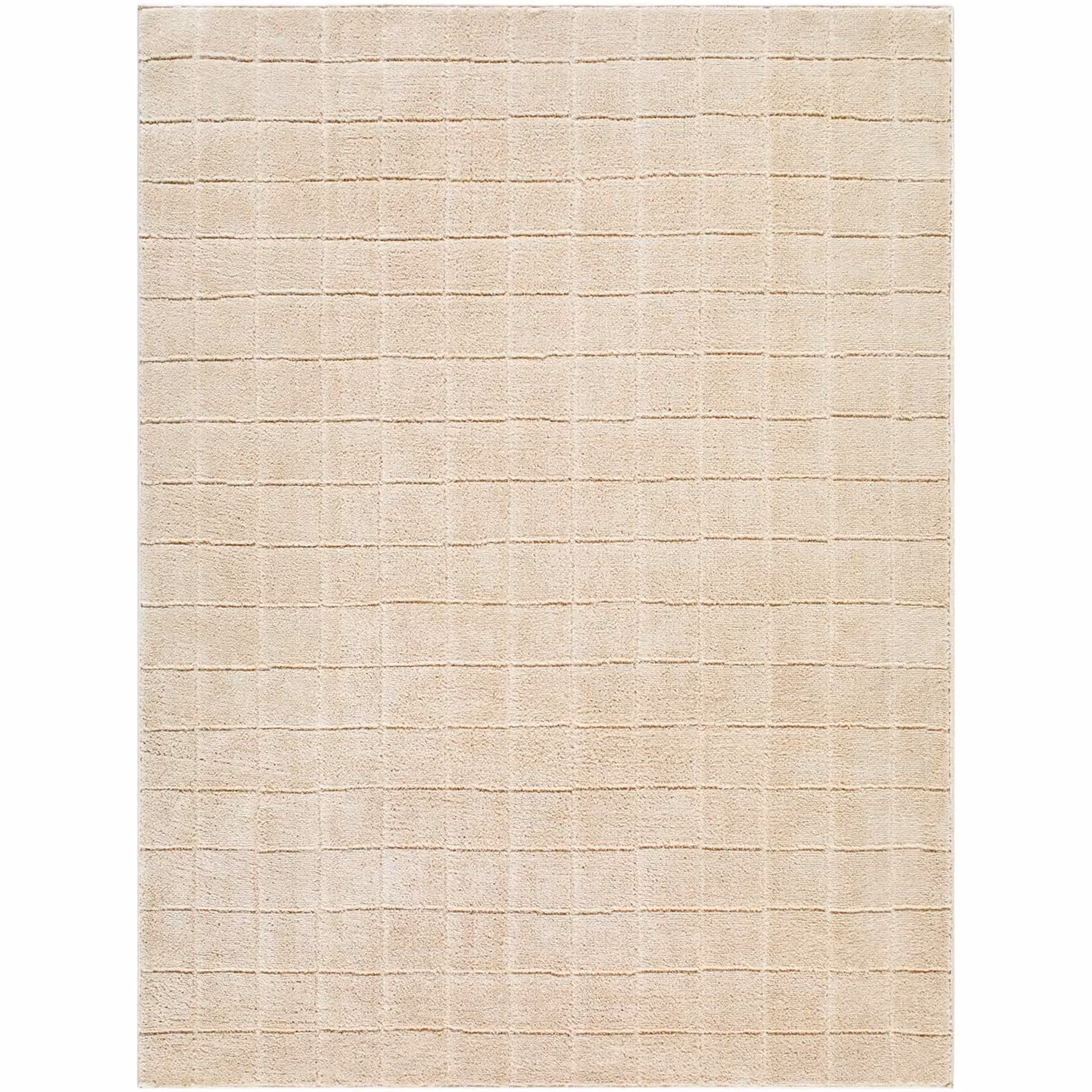 Livabliss PNW Home Cascade Ivory Brown Modern High Pile Living and Dining Rug in Light Brown, W: 160 cm, D: 215 cm – 2