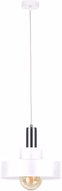 Netlighting Giza Dome Pendant Ceiling Light in White and Silver, Diameter: 30 cm, E27