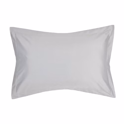 Christy 400TC Luxury Mako Satin Cotton Pillowcases, 2 Pack, Grey, W/H: 50 x 75 cm