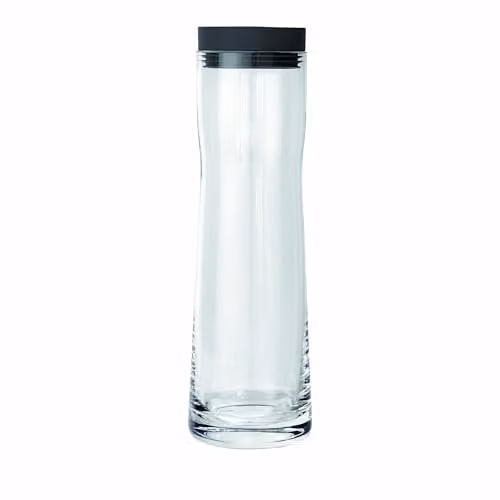 Blomus Splash Water Carafe with Lid and Drip-Free Spout, 1 l, Black and Transparent – 1