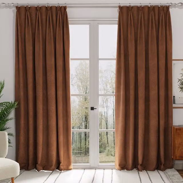 Terrys Elvira Made to Measure Blackout Fabric Panel Curtain in Spice