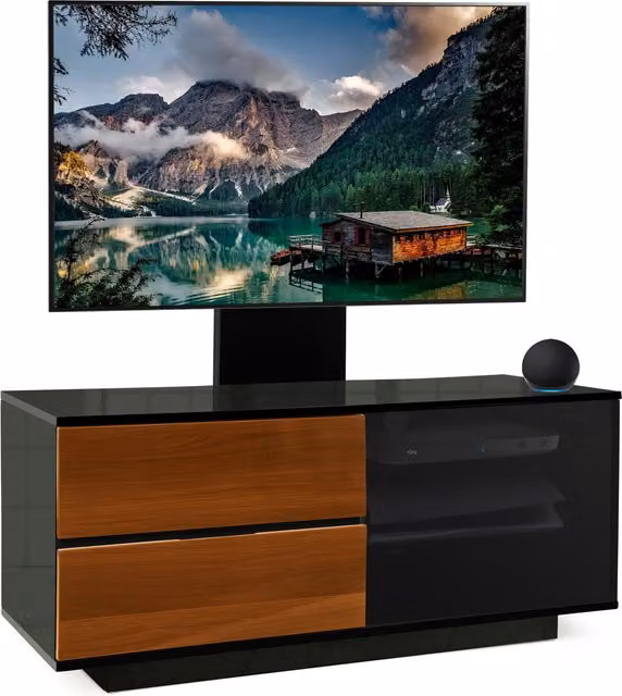 Gallus Ultra TV Cabinet with Mounting Arm by Centurion Supports in Black