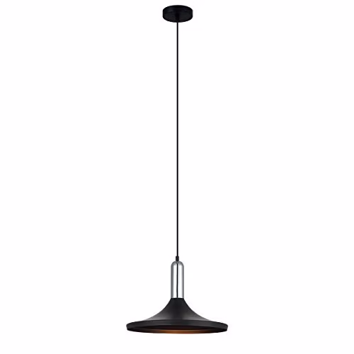 Netlighting Modern Black Metal Hanging Pendant Light with E27 Socket