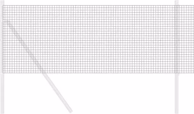 Berkfield Home Modern Welded Wire Fence in Grey Steel, 0.8 x 50 m – 1