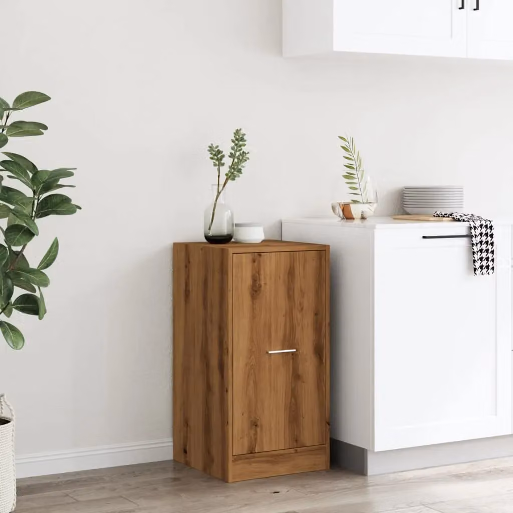 Berkfield Home Apothecary Cabinet in Artisan Oak, Brown, W: 40 cm, D: 41 cm, H: 77.5 cm – 3