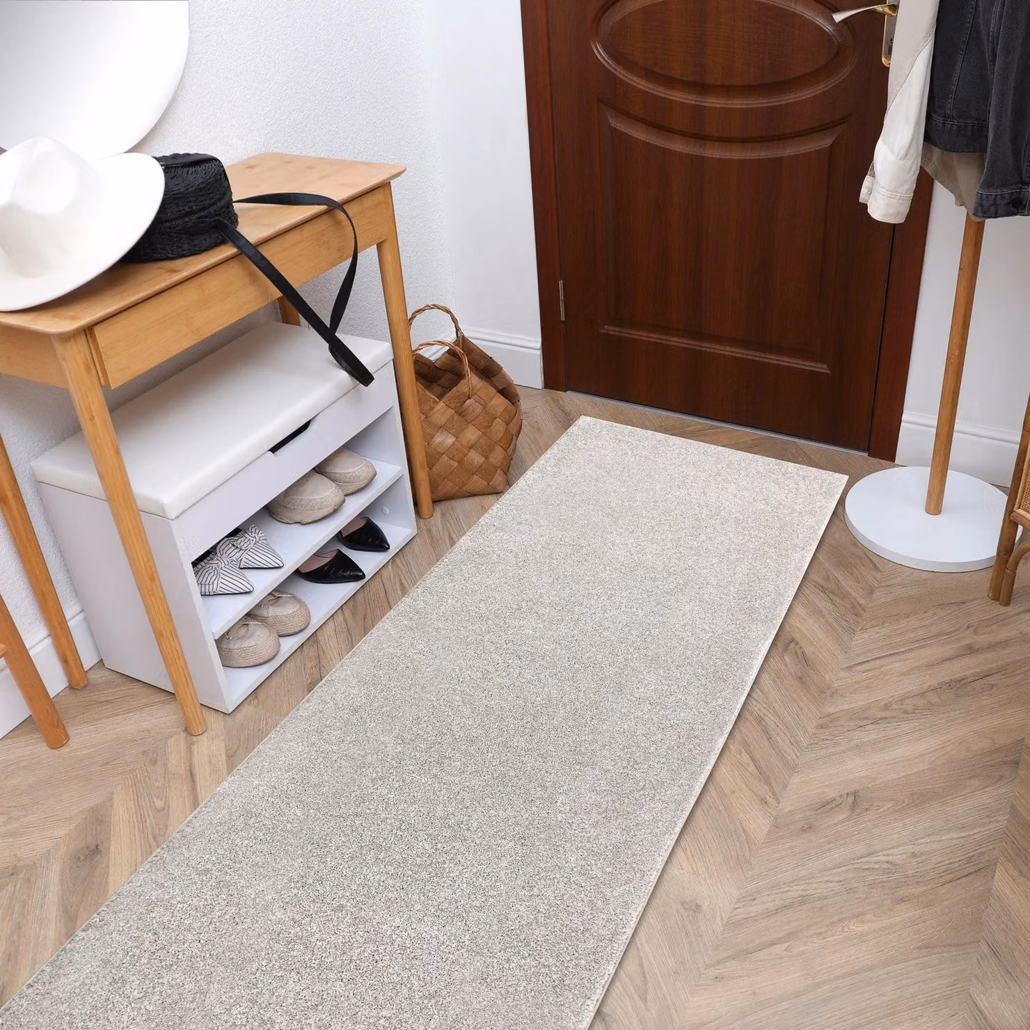 RugsX Santa Fe Runner in Yellow, W: 70 cm, L: 370 cm