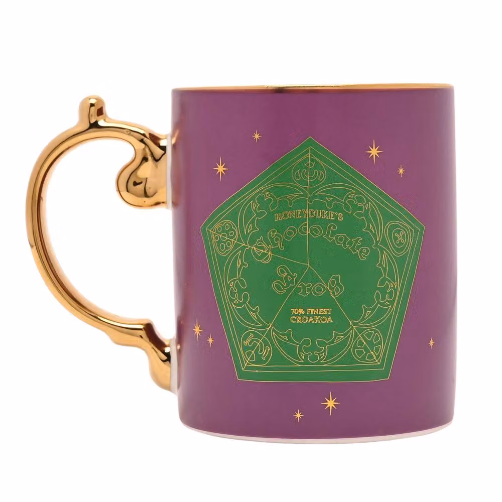 Widdop and Co Harry Potter Honeydukes Ceramic Mug, Purple with Gold and Pink Details, 300ml – 4