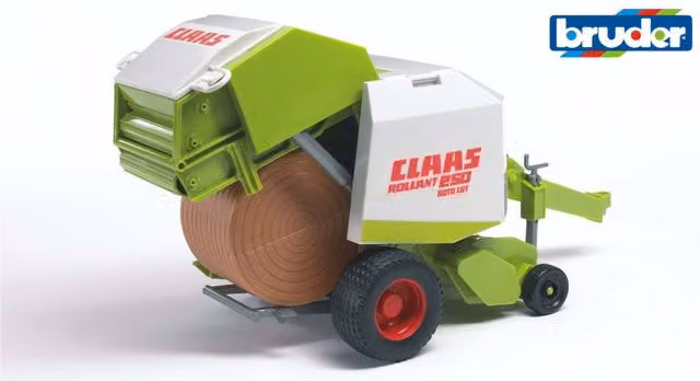 Bruder Claas Rollant 250 Straw Baler 1:16 Scale Farm Vehicle Playset, Green