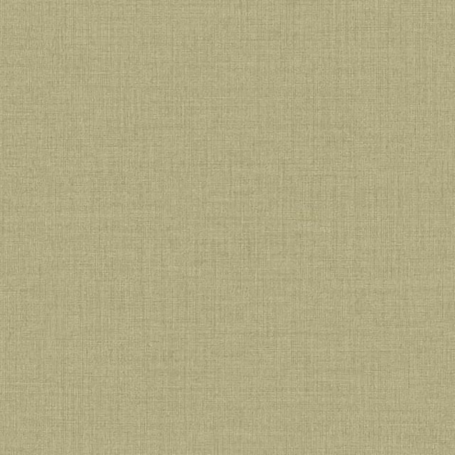Grandeco Plain Linen Textured Wallpaper in Green