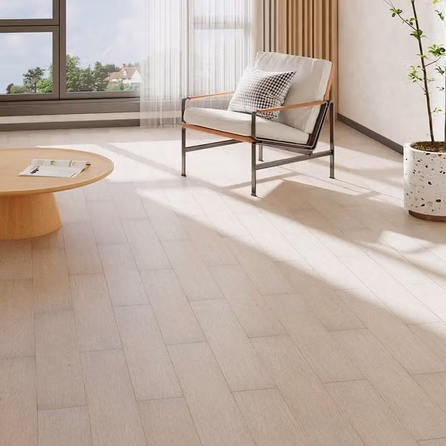 Lifeideas Set of 20 Brown Wood Grain Click Flooring Planks