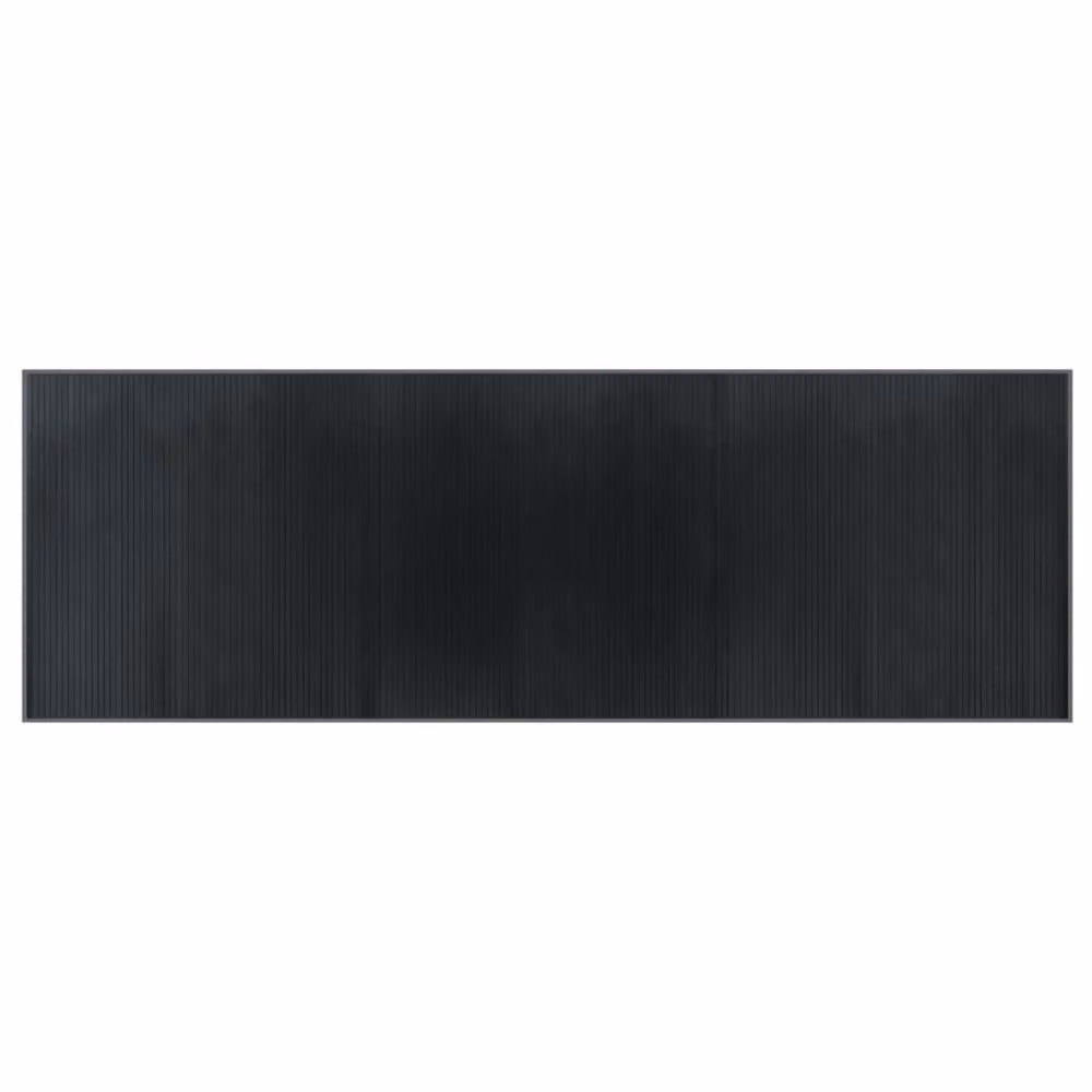 Berkfield Home Rectangular Striped Rug in Grey and Anthracite, W: 100 cm, L: 300 cm – 2