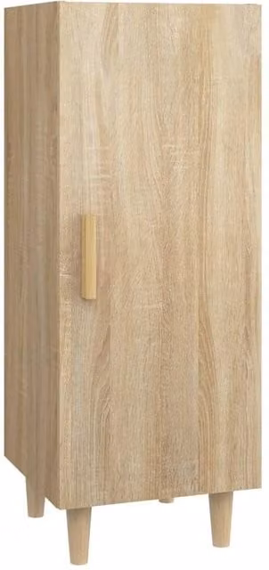 Berkfield Home Sonoma Oak Sideboard in Light Oak, W/D/H: 34.5 x 34.5 x 90 cm – 1